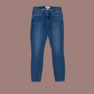 PAIGE Verdugo Ankle Medium Wash Mid Rise Jeans